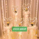 Globos led con rosa y luz parpadeante